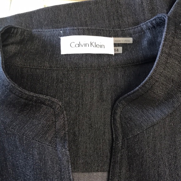 Calvin Klein black jeans and button down dress - Picture 7 of 8